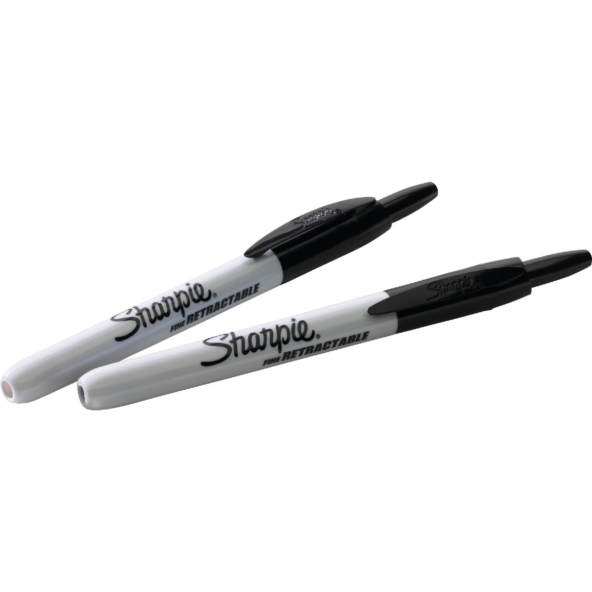 Sharpie Black Fine Point Retractable Marker (2-Pack)