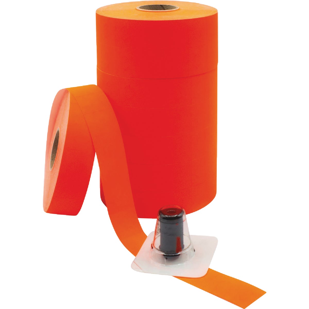 Centurion Monarch OEM 3/4 In. x 5/8 In. Red Blank Label with Replacement Ink Roller (8 Rolls)