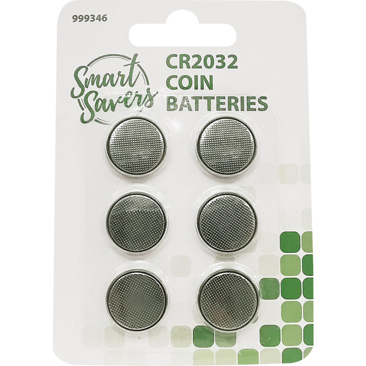 Smart Savers CR2032 Lithium Ion Coin Button Cell Battery (6-Pack)